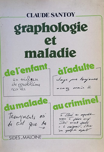 livre Graphologie et maladie